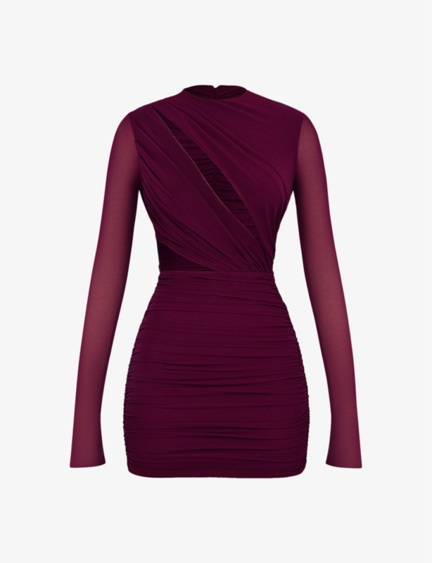 Lucinda cut-out stretch-woven mini dress