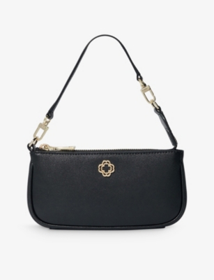 MAJE: Logo-plaque leather shoulder bag