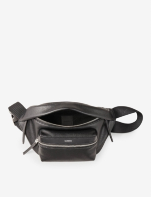 SANDRO: Logo-print faux-leather belt bag