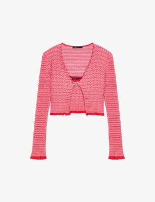 MAJE: Clover-clip slim-fit knitted two-pieces set