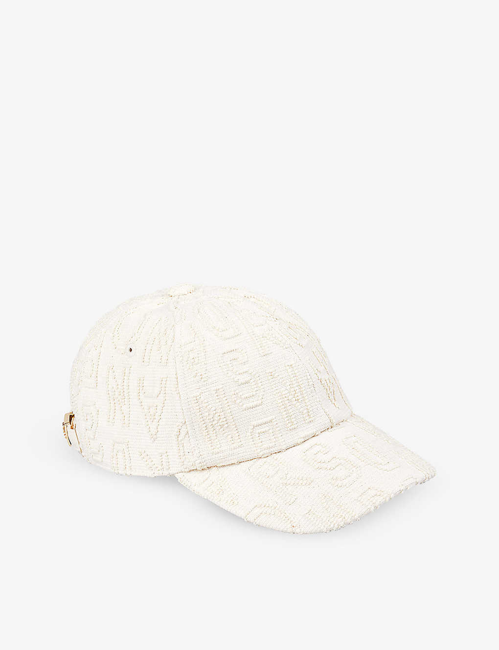 Sandro Womens Naturels Logo-embroidered Curved-visor Cotton Cap