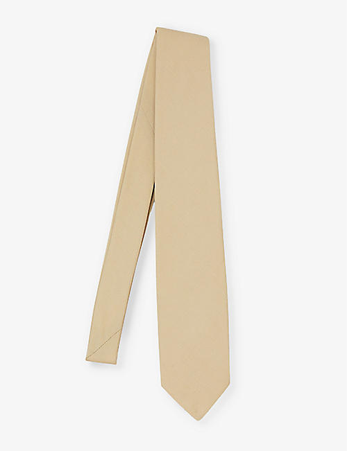 SANDRO: Oversized wide-blade cotton tie