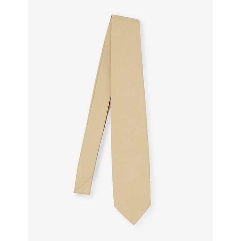 Shop Sandro Men's Naturels Oversized Wide-blade Cotton Tie