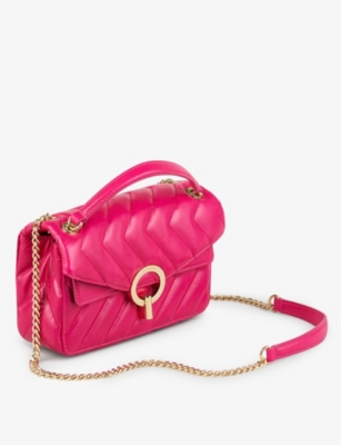 Shop Sandro Women's Roses Yza Leather Shoulder Bag
