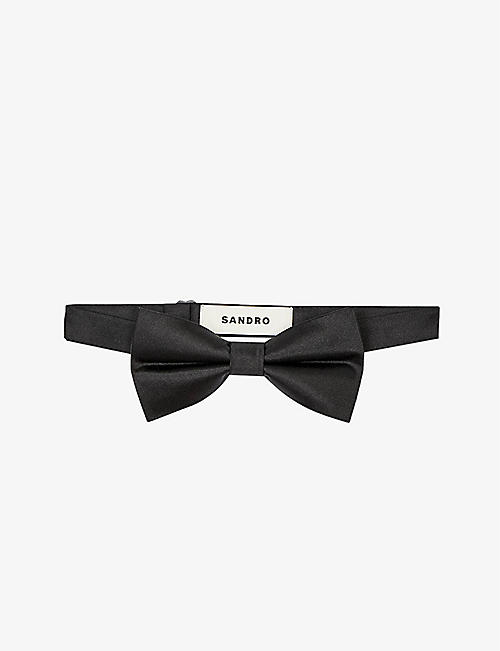 SANDRO: Adjustable silk bow tie