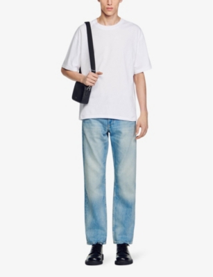 SANDRO: Relaxed-fit short-sleeve cotton T-shirt