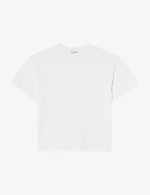 SANDRO: Relaxed-fit short-sleeve cotton T-shirt