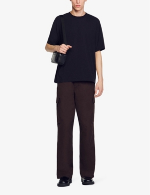 SANDRO: Relaxed-fit short-sleeve cotton T-shirt