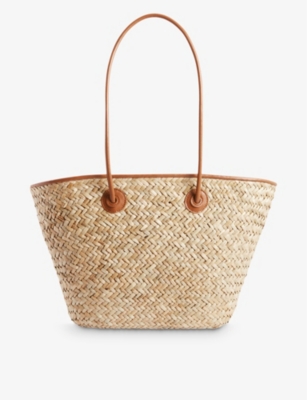 Shop Claudie Pierlot Women's Bruns Dryanm Straw-woven Basket Bag