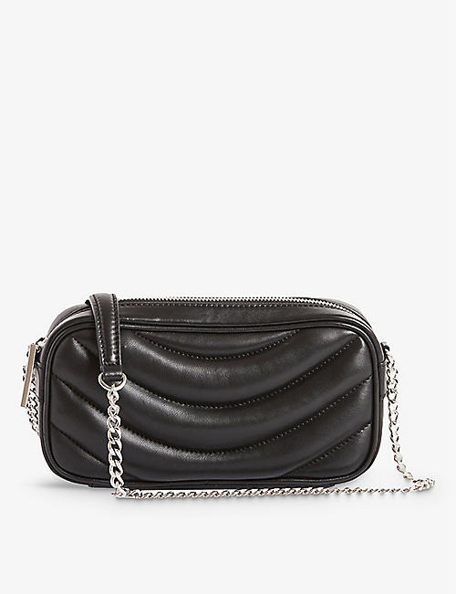 CLAUDIE PIERLOT: Quilted leather camera bag