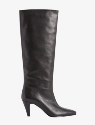 CLAUDIE PIERLOT Pointed toe leather knee high boots Selfridges