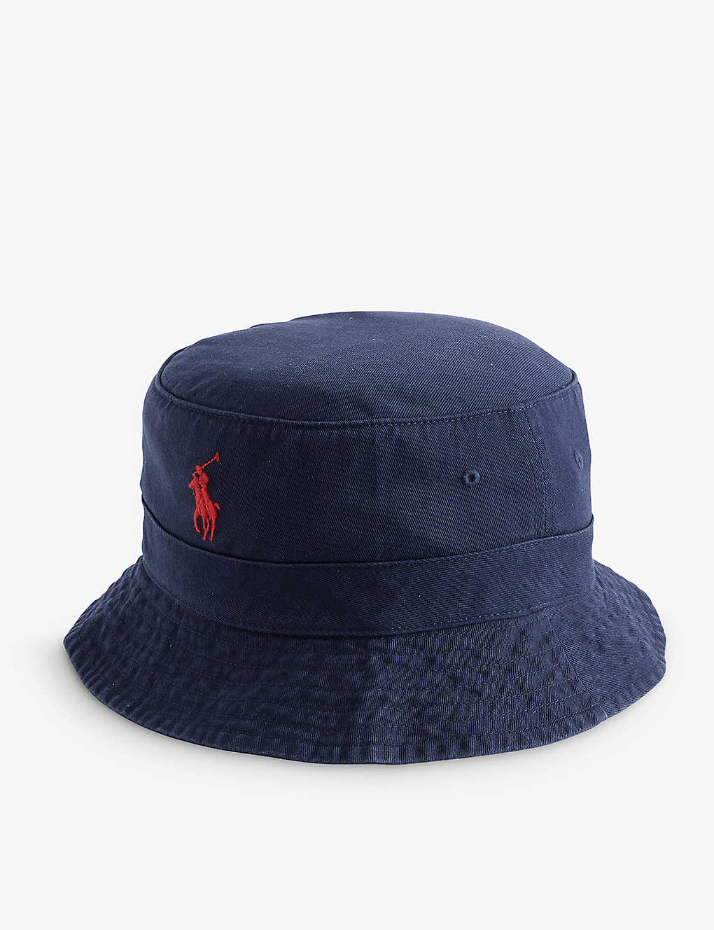 Polo Ralph Lauren Mens Newport Navy Logo-embroidered Cotton Bucket Hat