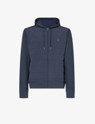 POLO RALPH LAUREN: Drawstring-hood quilted-padding cotton-blend jacket