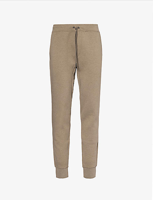 POLO RALPH LAUREN: Branded regular-fit tapered-leg cotton and recycled polyester-blend jogging bottoms