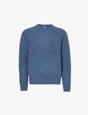 POLO RALPH LAUREN: Brand-patch round-neck wool-blend jumper