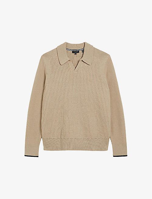 TED BAKER: Ademy ribbed knitted jumper