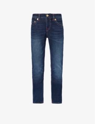 Shop True Religion Men's Dark Wash Rocco No Flap Mid-rise Slim-fit Jeans