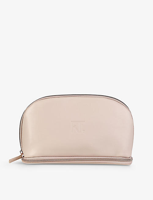 REAL TECHNIQUES: Uncovered logo-embossed make-up bag