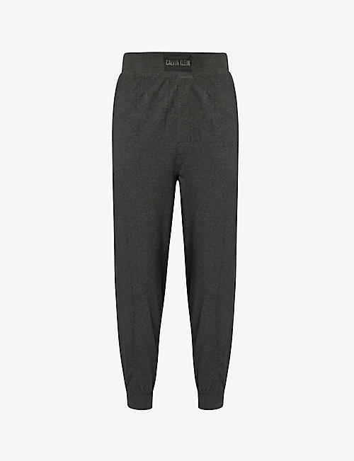 CALVIN KLEIN: Brand-patch relaxed-fit  stretch-cotton trousers