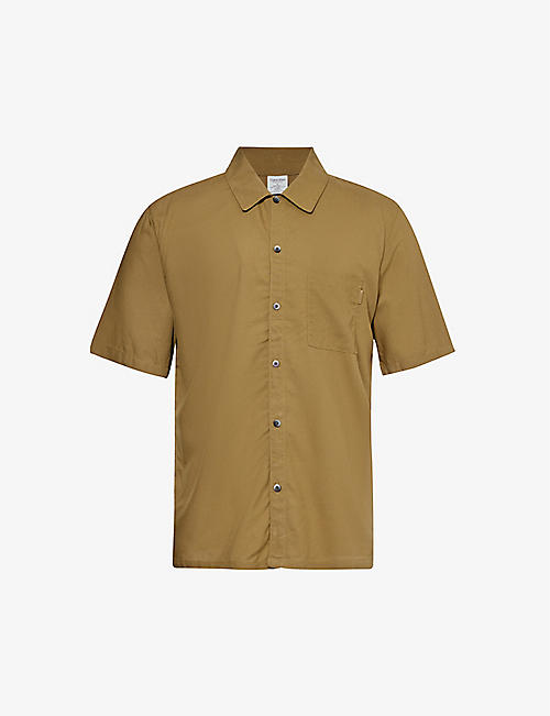 CALVIN KLEIN: Brand-tab relaxed-fit woven shirt
