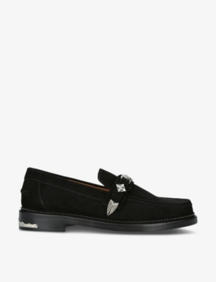 Toga Virilis Ssense Exclusive Black Fur Loafers In Black