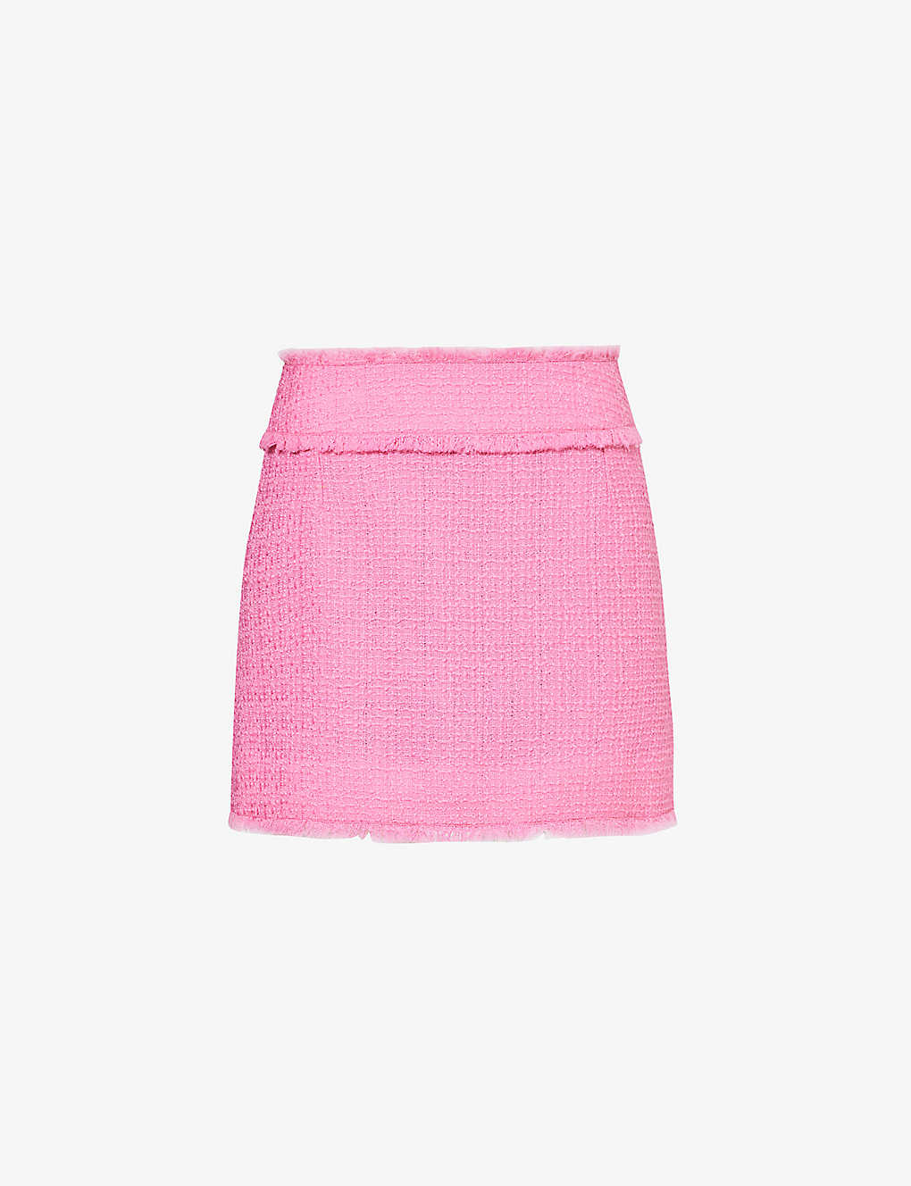 Shop Dolce & Gabbana Rachel Mid-rise Tweed Mini Skirt In Rosa 2