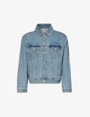 Mens designer 2024 denim jacket