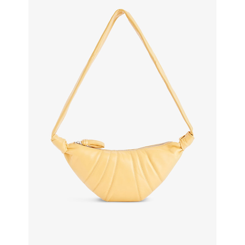 Lemaire Womens Butter Croissant Small Leather Cross-body Bag