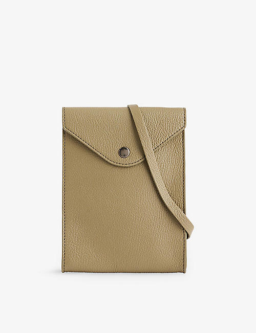 LEMAIRE: Envelope leather cross-body pouch bag