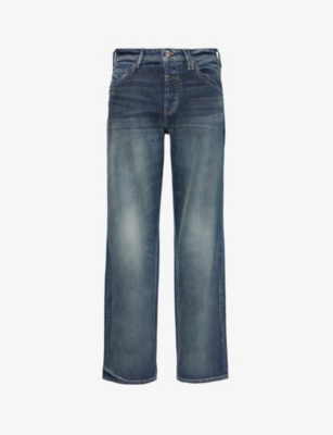 Shop Vayder Men's Sebastian Straight Faded Regular-fit Straight-leg Stretch-denim Jeans