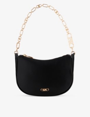 Shop Michael Michael Kors Women's Black Kendall Leather Shoulder Bag