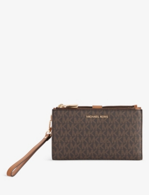 MICHAEL MICHAEL KORS - Jet Set monogram-print faux-leather wallet ...