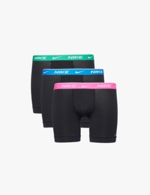 NIKE: Branded-waistband pack of three stretch-cotton boxer briefs