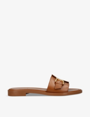 CHLOE Marcie buckled strap leather sandals Selfridges