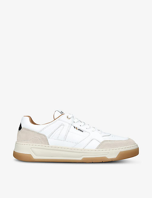 BOSS: Baltimore Tennis leather low-top trainers
