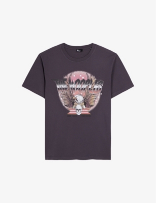THE KOOPLES: Logo Rock Eagle-print cotton T-shirt
