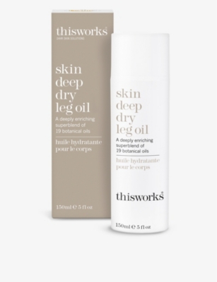 This Works Skin Deep Dry Leg Oil 150ml In White