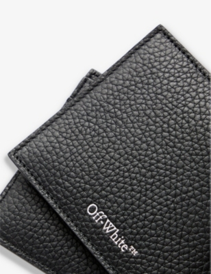 Shop Off-white Diag Leather Wallet In Black No Color