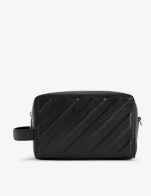 OFFWHITE Diag leather pouch Selfridges