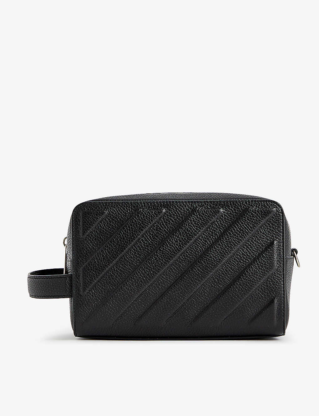 Off-white Offwhite Black No Color Diag Leather Pouch