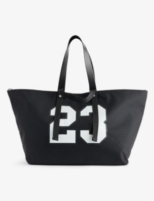 OFFWHITE: Day Off mesh-textured woven tote bag