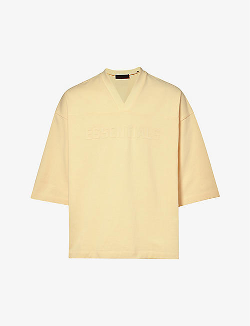 FEAR OF GOD ESSENTIALS: ESSENTIALS branded oversized-fit cotton-jersey T-shirt