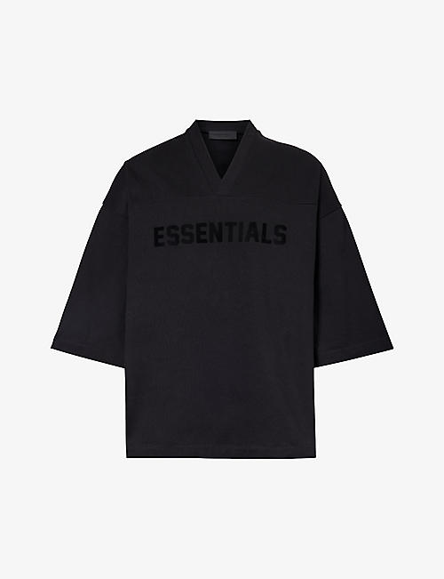 FEAR OF GOD ESSENTIALS: ESSENTIALS branded oversized-fit cotton-jersey T-shirt