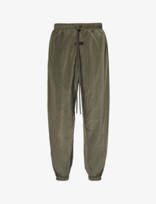 Essentials Fear Of God  Mens Ink  Relaxed-fit Woven Jogging Bottoms In Black