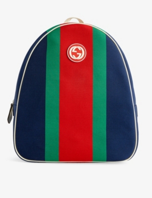 GUCCI: Web canvas backpack