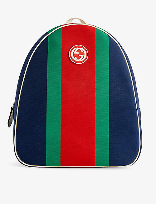 GUCCI: Web canvas backpack