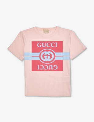 GUCCI: Logo-print cotton-jersey T-shirt 4-12 years