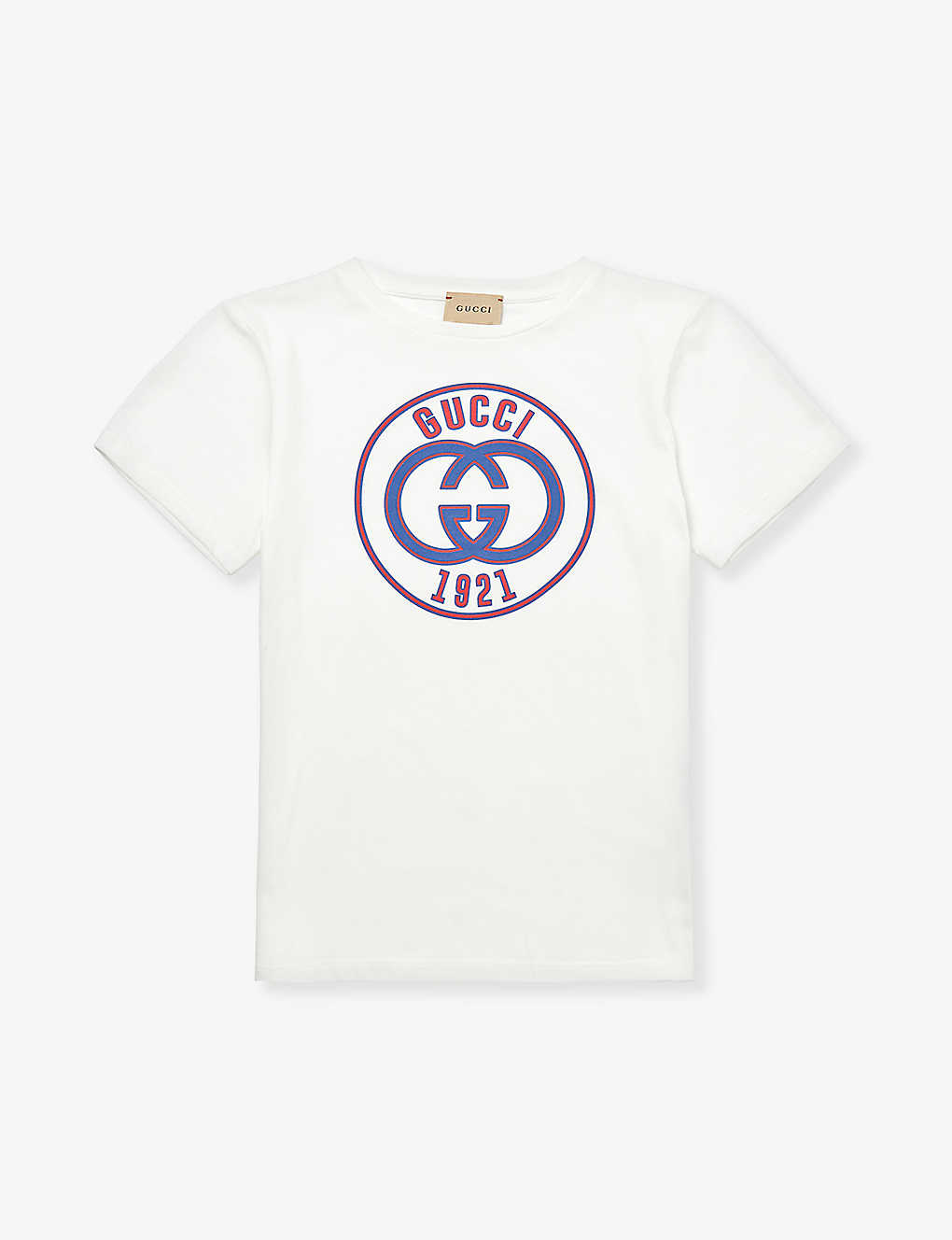 Gucci Kids' Logo-print Cotton-jersey T-shirt 4-12 Years In White