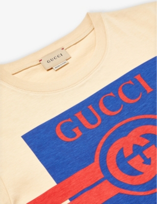 GUCCI: Logo-print cotton-jersey T-shirt 4-12 years