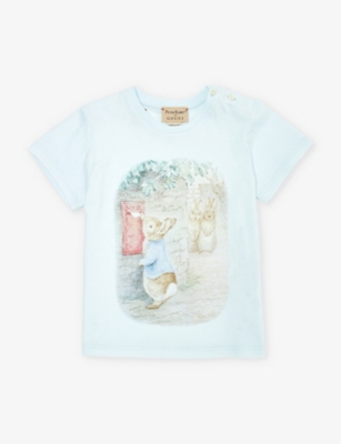 GUCCI - Gucci x Peter Rabbit watercolour-print cotton-jersey T-shirt 18 ...